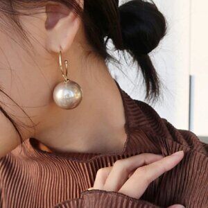 Elegant Big dangle pearl earrings jewelry